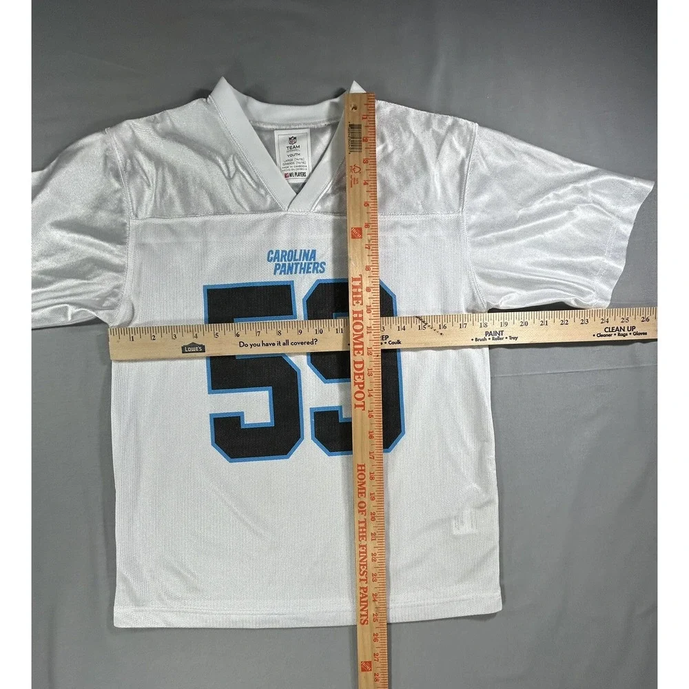 NFL Team Apparel Carolina Panthers #59 Kuechly Jersey Youth Large‎ Has Snags